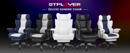 GTPLAYER Gaming Stuhl, Bürostuhl mit Taschenfeder-Lendenwirbelstütze, ergonomischer und komfortabler breiter Büro-Computersessel