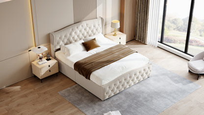 Rosahqnda hydraulisches Bett im modernen Stil, Stilvolles Doppelbett für Jugendliche, Kinder und Erwachsene, ohne Matratze