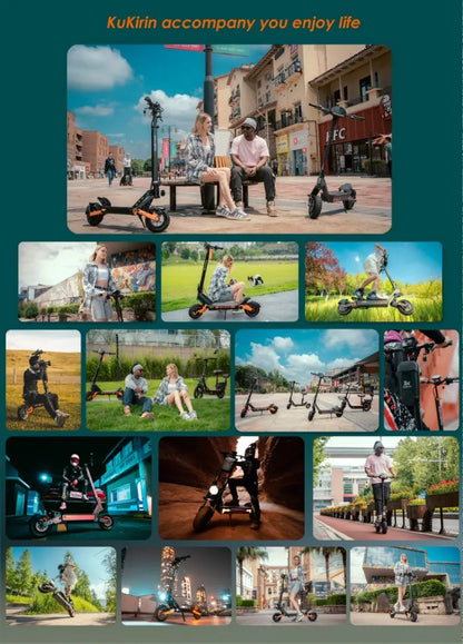 New urban/off-road electric scooter Kukirin G2 PRO 1000W 48 v15.6ah 45HP/H foldable electric scooter with seat