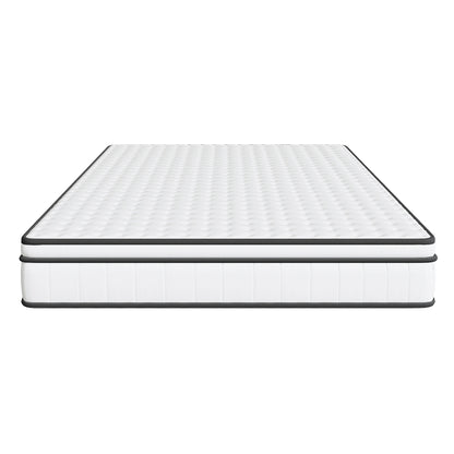 Rosahqnda Matratze-90cm Breite,Unabhängige Taschenfederkern-Memoryschaummatratze mit hoher Unterstützung,7 Komfortzonen 25cmhoch