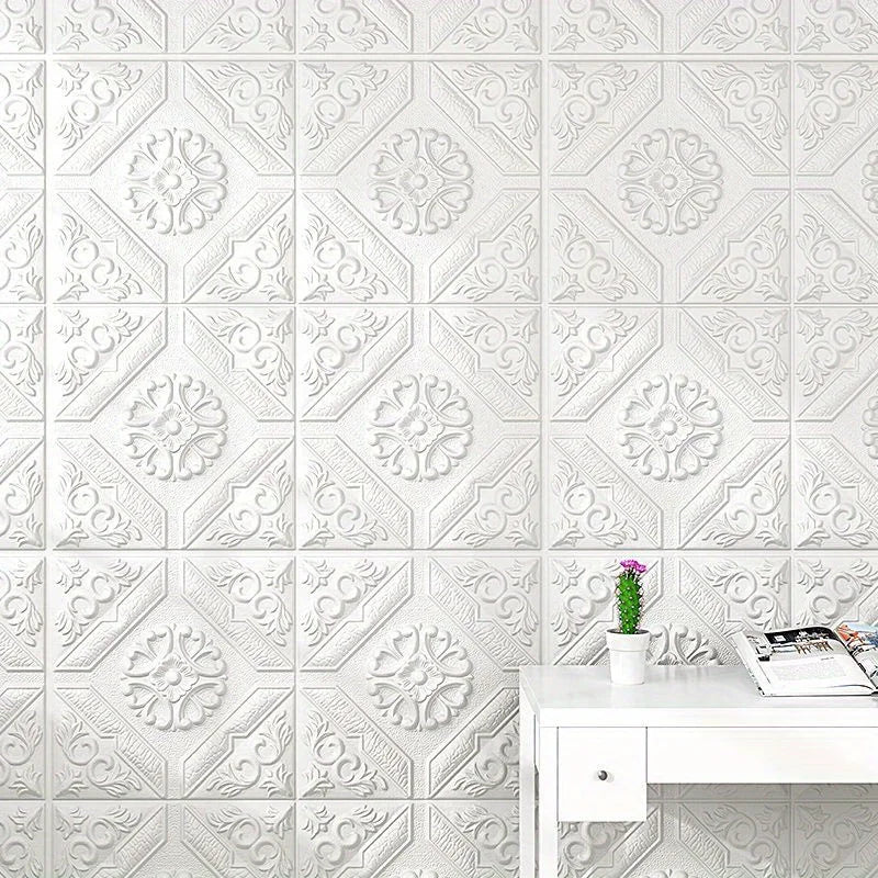 35*35cm Ceiling Roof Decoration Wallpaper Self-adhesive Bedroom 3D Waterproof Background Wall Wallpaper