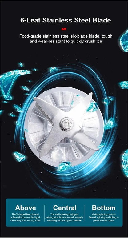 2000W Heavy Duty Commercial Blender Stationary Mixer Food Processor Ice Smoothies for Kitchen High Power Juicer Blender BPA Free.