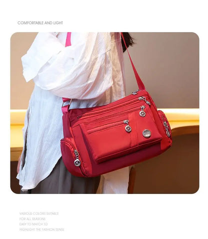 Women Nylon Waterproof Bag Messenger Bags For Lady Crossbody Large Capacity Travel Shoulder Bag Casual Handbags High Quality