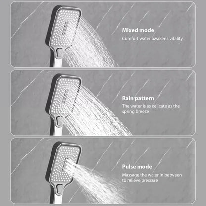 Bathroom showroom Set Gun gray Piano Digital Display Home Bathroom Shower Shore Steel Ultra Thin show Head