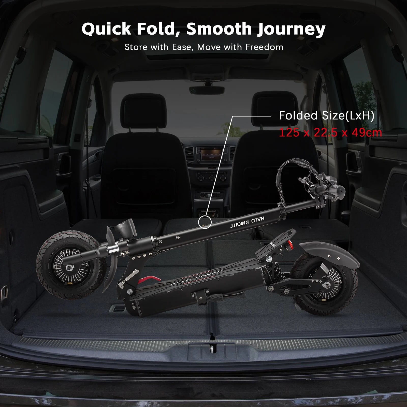 HALO KNIGHT T104 2400W Adult Electric Scooter 65KM/H Powerful Fast Scooter 52V 21Ah Folding Dual Motor E Scooter Cheap Escooter.