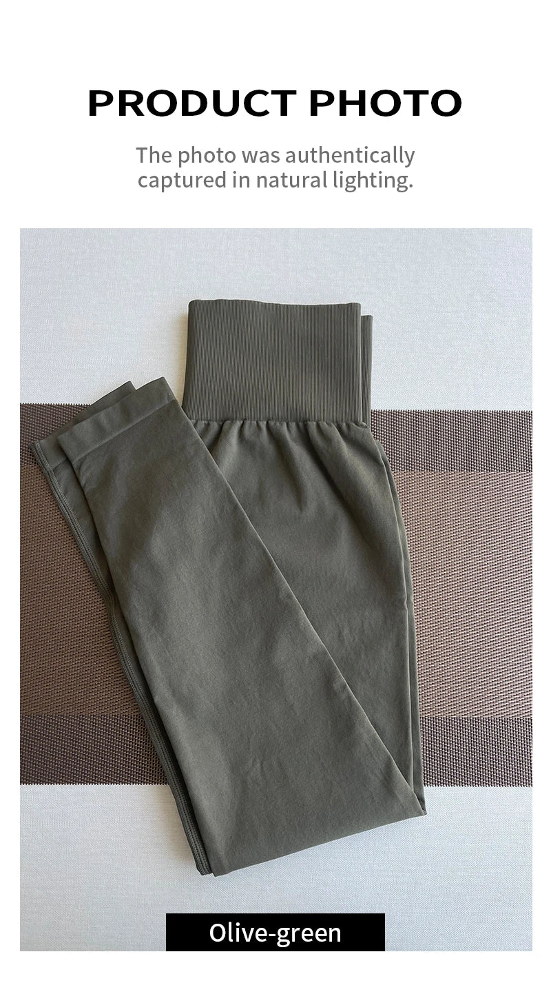 TKITK Solid Leggings Women Seamless Sports  Scrunch Bum Tights cycling shark pants Yoga shorts Gym navigation nv Workout wear.