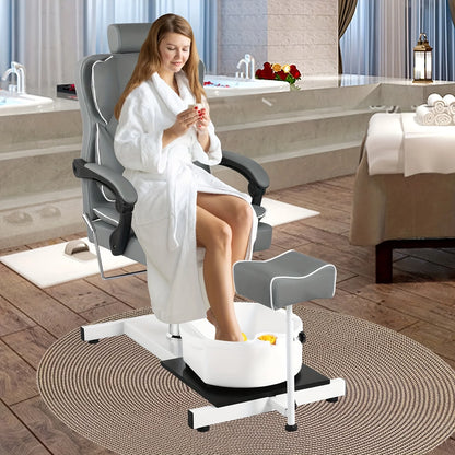 Fuß-SPA-Stuhl, Nagelstudio-Sofa mit Fußbad-Waschbecken, Pediküre-Stühle mit hydraulischem Heben und 360-Grad-Drehung, Möbel