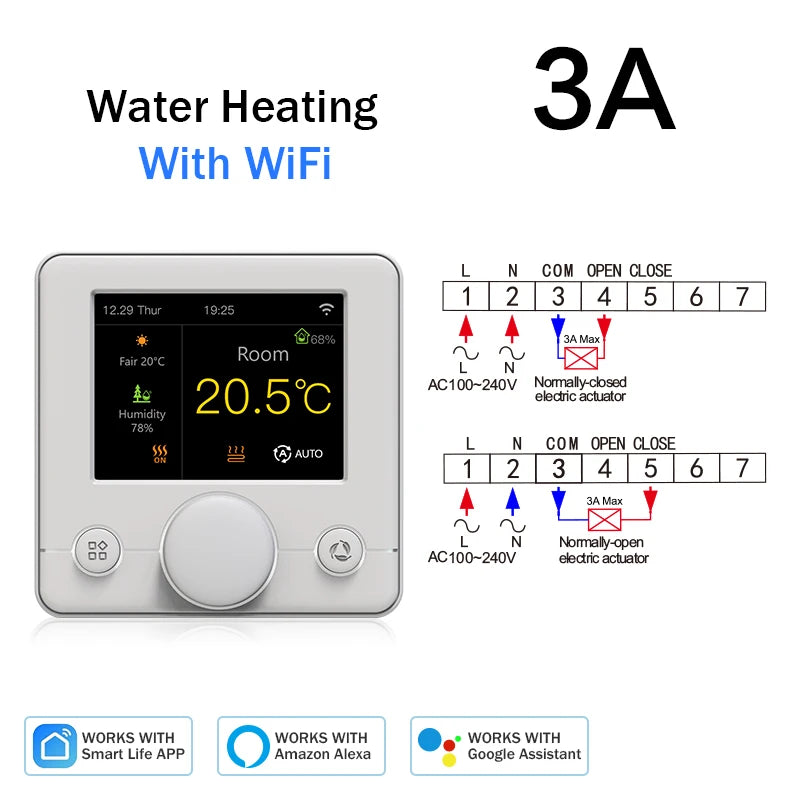 Tuya Wifi Heating Thermostat Smart Thermostat Gas Boiler  Floor Heating Termostato Digital Temperature Controller Smart Life Ale