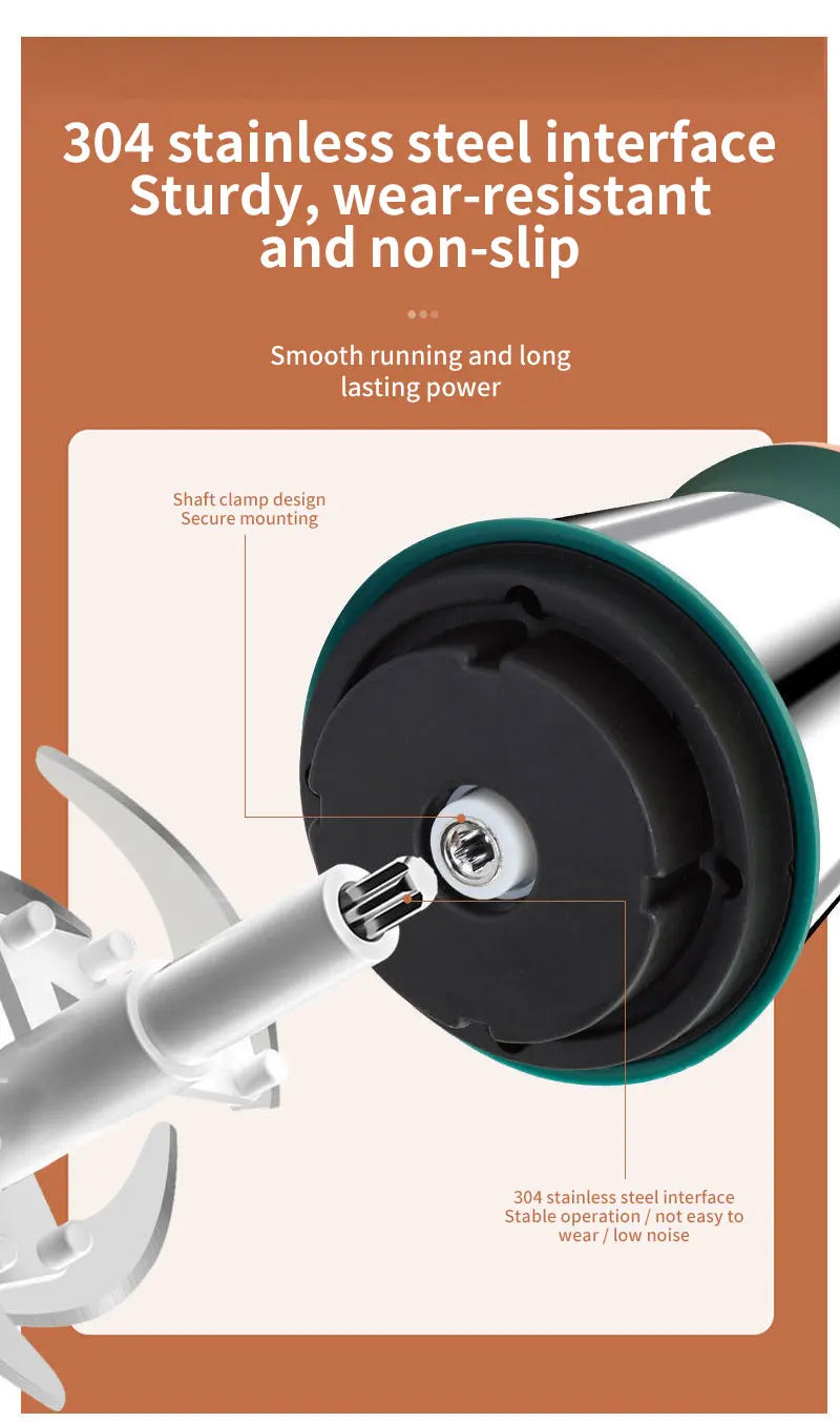 Electric Meat Grinders 2L Food Crusher Stainless Steel Multifunctional Vegetable Slicer Processor Chopper Kitchen Blenders.