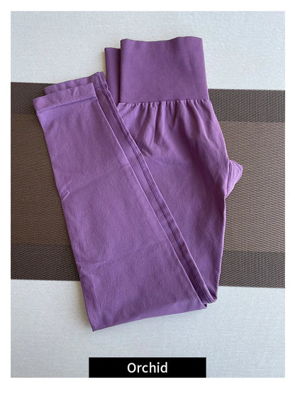 TKITK Solid Leggings Women Seamless Sports  Scrunch Bum Tights cycling shark pants Yoga shorts Gym navigation nv Workout wear