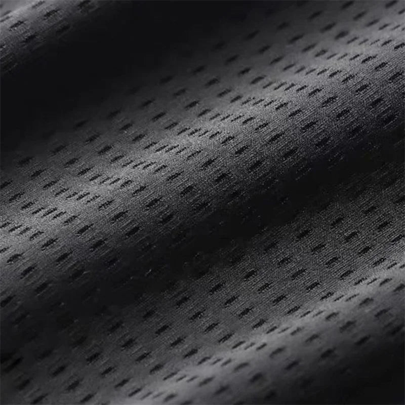 Men's Hollow Out Ice Silk Pants Mesh Breathable Casual Thin Quick Dry Pant Loose Elastic Beam Feet Pants Sports Fitness Trousers.