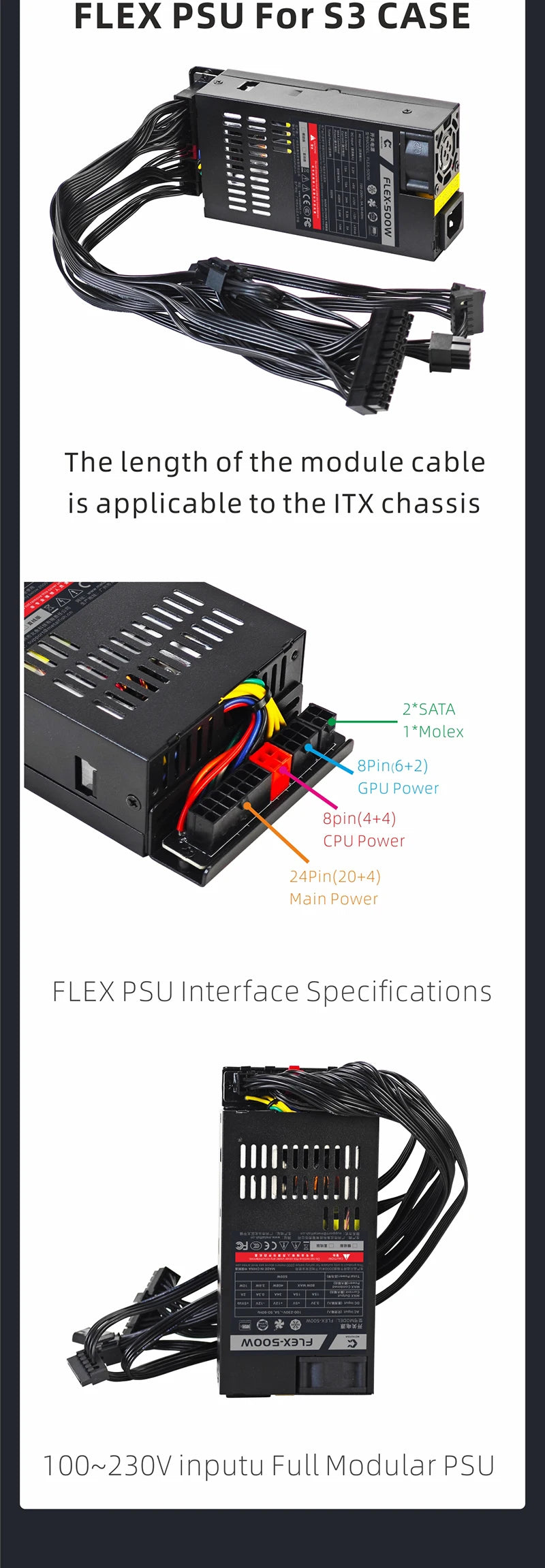 METALFISH S3 MINI ITX Case Aluminum 5 Litre PC Gaming Small Chassis With Handle Support RTX3060/13600 Computer Compact A4 Case.