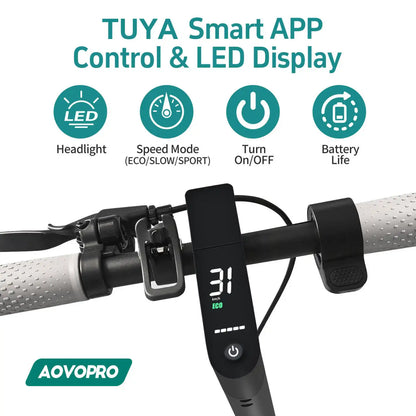 JUICEASE AP07 Electric Scooter 35KM Range 8.5Inch Escooter 350W/600W Power 31KM/H APP Scooter Electric Dual Damping Turn Signal.