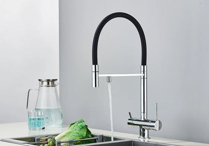 Black Grey Filtered Kitchen Faucet Water Filter Kitchen Faucets Filter Faucet Mixer Water Purification Water Drinking Water Taps
