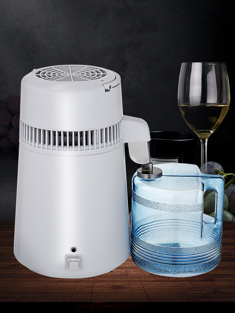 SucceBuy 4L Water Distiller Purifier Dispenser Heating Drinking Bottle Softener 304 Stainless Home Appliance for Office Use.