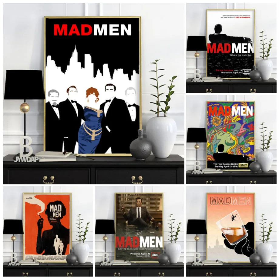 Mad Men Season TV Series Canvas Painting Wall Art Home Poster Art Decor Painting Wall Pictures Living Room Modern Decoration.