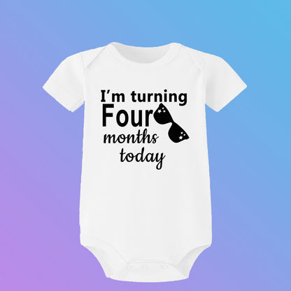 Monatlicher Meilenstein-Baby-Wachstums-Body, cooler Junge, 1–12 Monate, Einteiler, Babyparty, Geschenk, Monatsbilder, monatliche Overall-Kleidung.