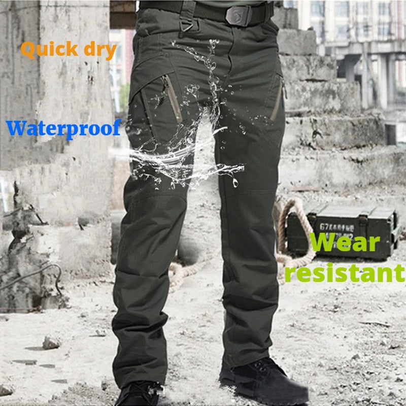 IX9 City Military Tactical Pants Men SWAT Combat Army Pants Casual Men Hiking Pants Outdoors Trousers Cargo Waterproof Pants.