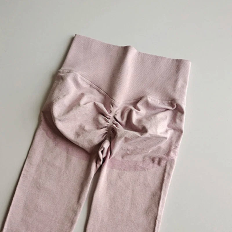 Nahtlose Damen-Leggings mit hoher Taille, schnell trocknend, elastisch, für Yoga, Fitness, Fitnessstudio, Jogginghose, Push-up-Leggings, Sportbekleidung