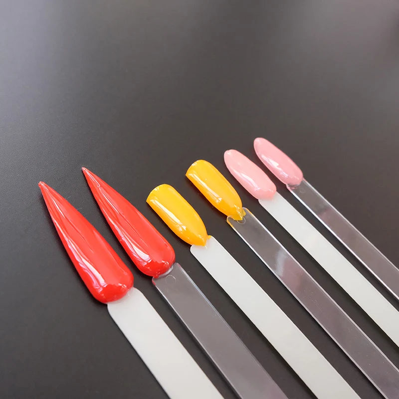80/50/20pcs Nail Display Sticks Nail Swatch False Nail Tips Nail Gel Polish Practice Clear Display Board for Nail Art Tools.