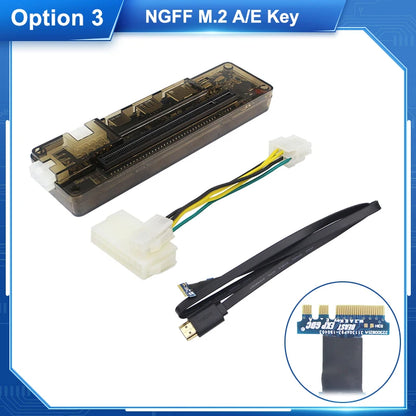 EXP GDC for Laptop External Graphics Card Notebook PCIE Dock Video Card Optional Mini PCI-E NGFF M.2 A E Key Expresscard