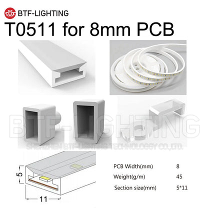 SK6812RGBW LED Neon Rope Tube WS2811 WS2812B WS2813 Flexible LED Strip Light Silica Gel Soft Lamp Tube 1m - 5m IP67 Waterproof
