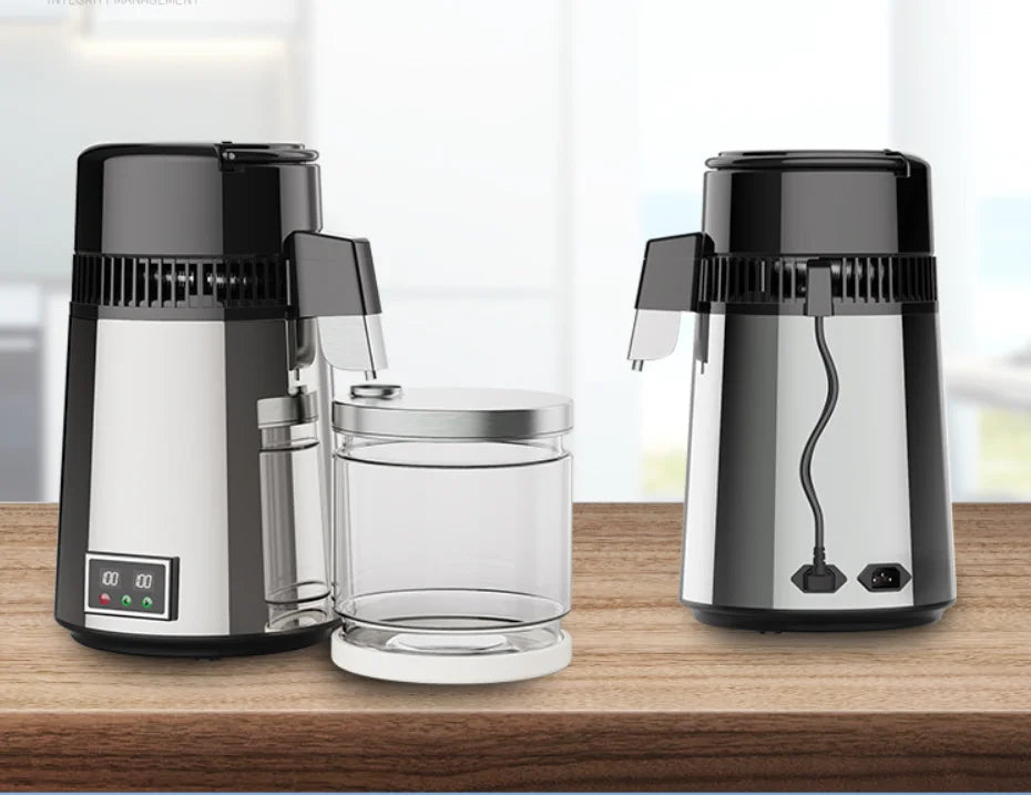 750W 4L Water Distiller Household Distilled Pure Water Machine Distillation Purifier Filter Stainless Steel Water Filter.