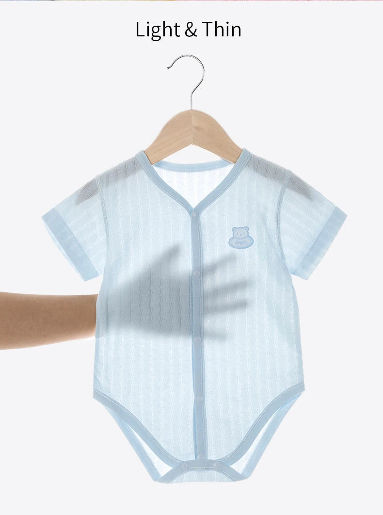 Neugeborenen Baby Bodys für Jungen Mädchen Sommer Dünne Outwear Casual Kurzarm Kleinkind Kinder Overalls Kinder Kleidung.