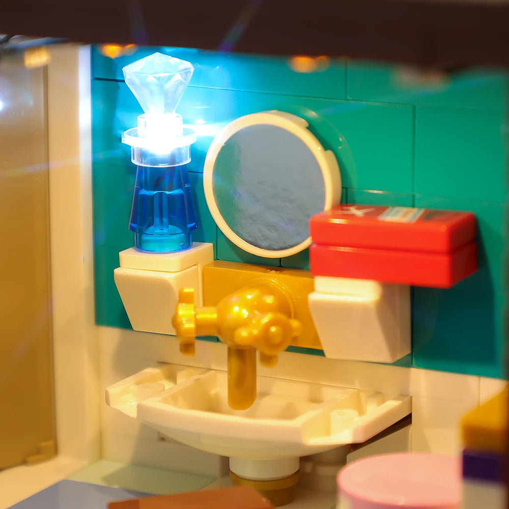 LED Light Kit For Christmas Gift 21330 Home Alone House Street View Building Blocks Bricks  Toy Lamp Set No Model RC Version.