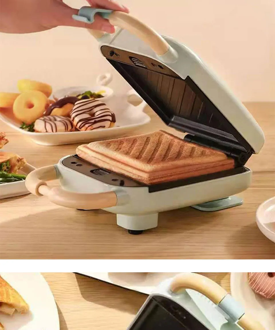2025 New Sandwichera 3 en 1 Tostadora eléctrica Waffle Maker Desayuno Pancake Donut Egg Waffle Fish Cake Horno eléctrico.