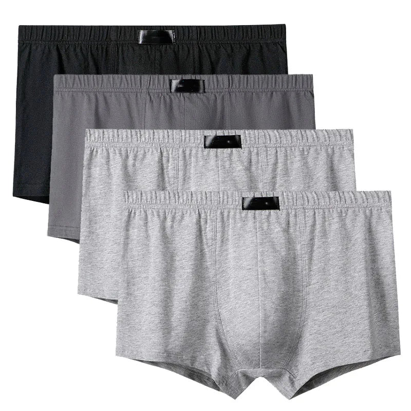 4 Teile/los Schlüpfer der Männer Männliche Unterhose Shorts Boxer Unterwäsche Slip Baumwolle Große Größe 5XL 6XL