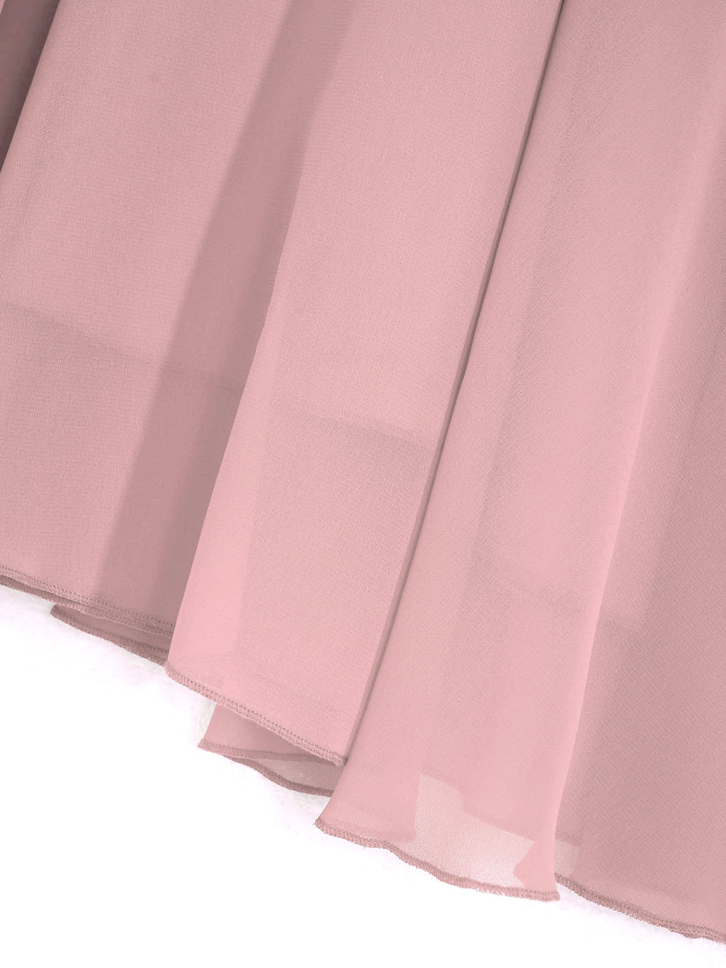 Elegantes Chiffon-Partykleid für Mädchen, schulterfrei, verstellbarer Spaghettiträger, bodenlanges Maxikleid für Hochzeit, Geburtstag, Abend