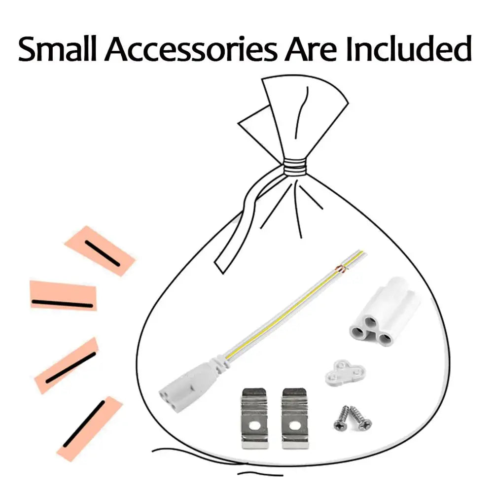 Led Tube Light With Switch Wire 110V 220V 6W Lighting T5 Bar Lamps 29cm For Living Room Bedroom Closet Kitchen Lamp.