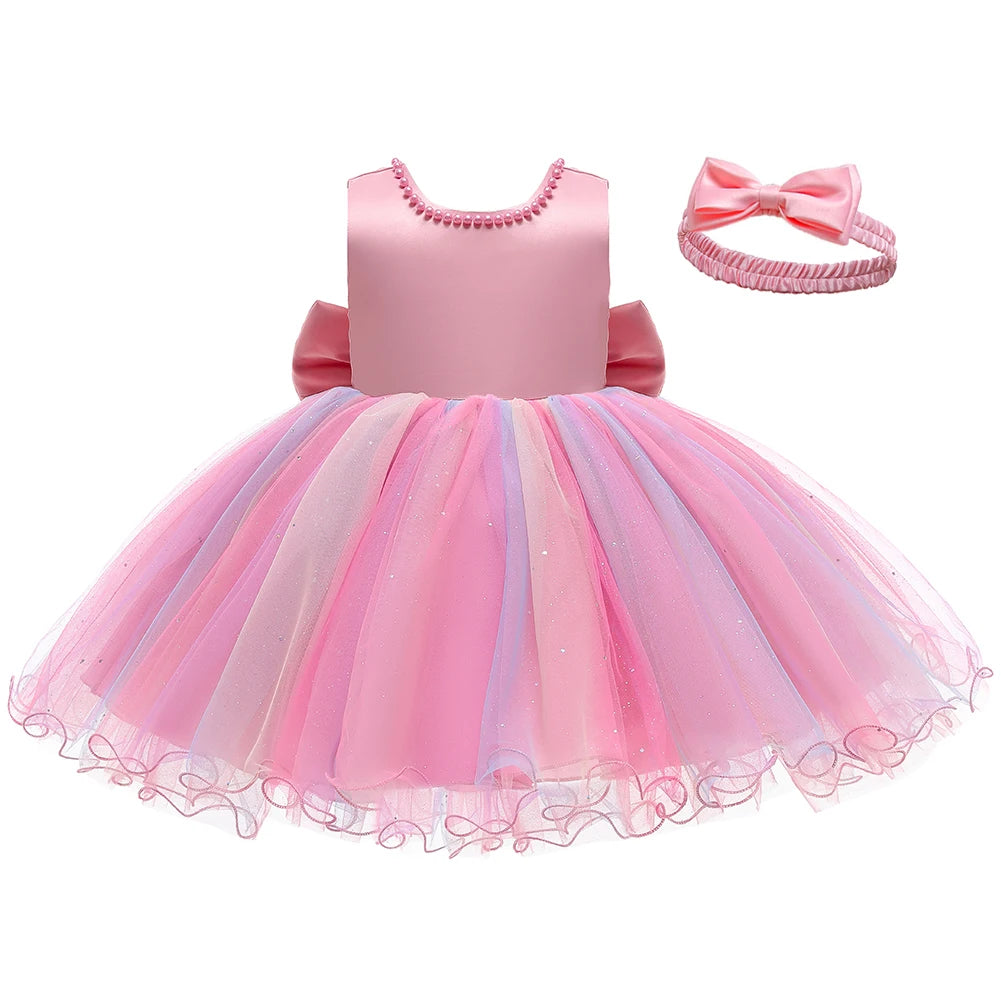 Neues elegantes Kleid für Mädchen Baby 1. Geburtstag Partykleid Säuglingskleid Mädchen Weihnachten Hochzeit Prinzessin Kleid Kind Festliches Kleid.