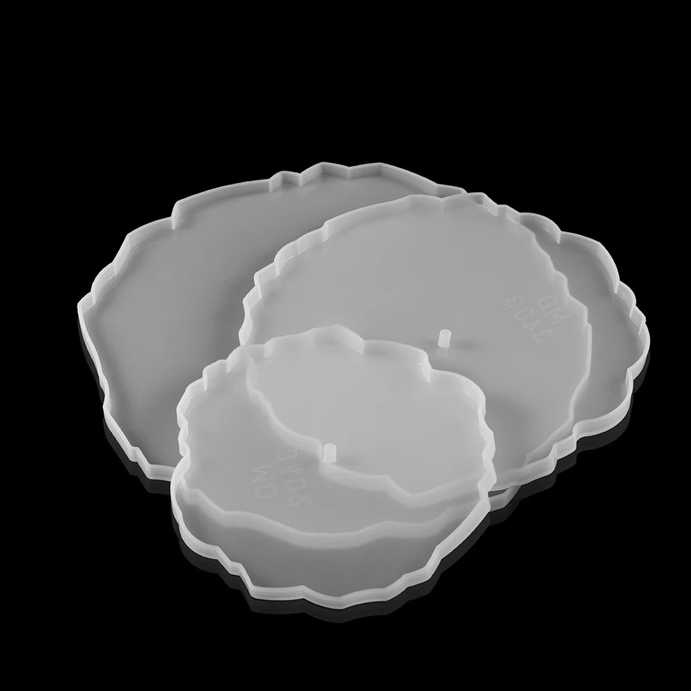 Three-Layer Fruit Dish Epoxy Resin Mold Tea Tray Silicone Molds Storage Tray Mould For DIY UV Resin Coaster Accessories