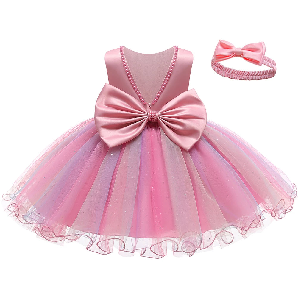 Neues elegantes Kleid für Mädchen Baby 1. Geburtstag Partykleid Säuglingskleid Mädchen Weihnachten Hochzeit Prinzessin Kleid Kind Festliches Kleid.
