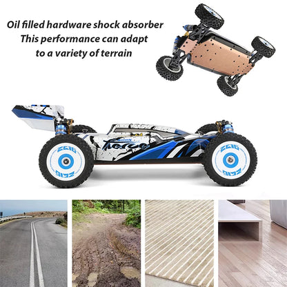Wltoys New 124017-V8 1/12 2.4G Racing RC Cars 4WD Brushless Motor 75Km/H High Speed Remote Control Off-road Drift Toys For Aduit.