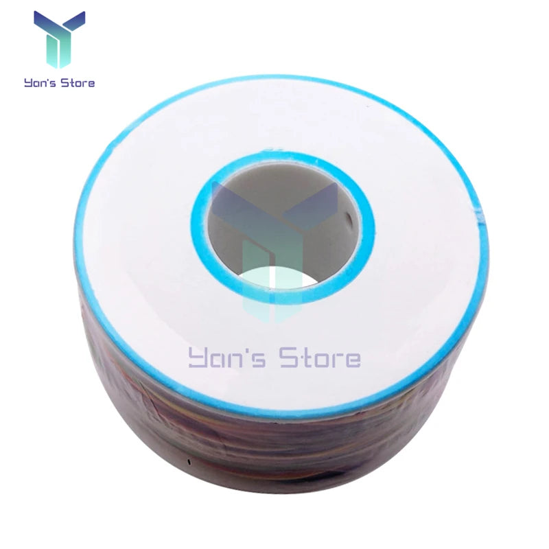 250M 30AWG Wire Cable 8 Color PCB Soldering Fly Iine 0.55mm Breadboard Jumper Colored Insulation Wrap Cable Tinned Pure Copper.