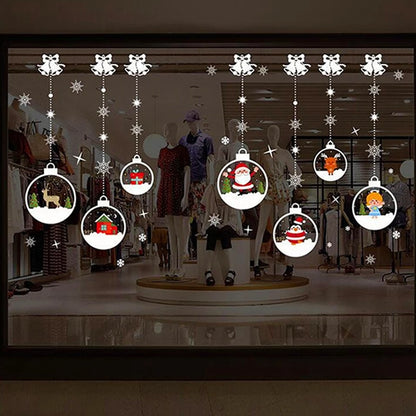 2025 Merry Christmas Wall Sticker Window Glass Merry Christmas Decor for Home Living Room Wall Decor 2026 Happy New Year Sticker.