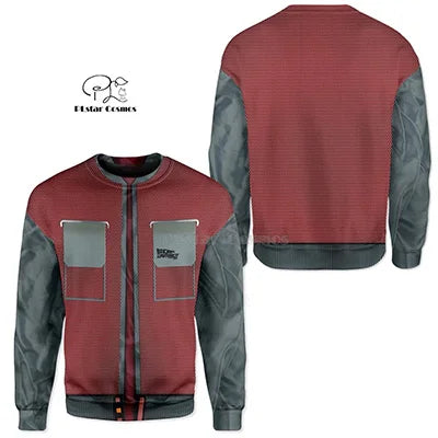 PLstar Cosmos Back to the Future Part Marty 3d hoodies/Sweatshirt Winter autumn funny Harajuku Long sleeve streetwear.