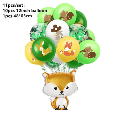 Waldtiere Party Dschungel Safari Geburtstag Party Dekor Waldkreaturen Dschungel Tier Wald Partyzubehör Babyparty