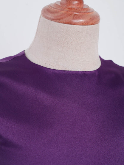 Mädchen Sommer ärmelloses Prinzessinnenkleid Elegantes Satin Hochzeit Brautjungfer Partykleid Große Schleife A-Linie Tutu für Geburtstagsabend.