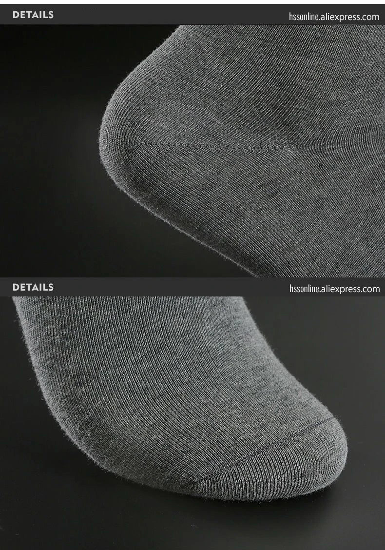 Box Pack Men's Cotton Socks 10Pairs/Box Black Business Men Socks Soft Breathable Summer Winter for Man Boy's Gift Size EUR39-45