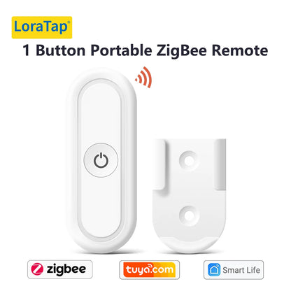 LoraTap ZigBee 3.0 Wireless 14 EU US Push Button Remote Tuya Scene Automation Control Switch Smart Life App Hub Need