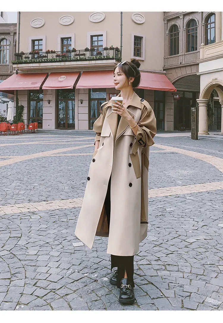 Graben Frauen S-3XL Design Patchwork Kleidung Outwear Alle-spiel Stilvolle Beliebte Neueste Weibliche Herbst Ins Mode Femme Einfache Gemütliche.