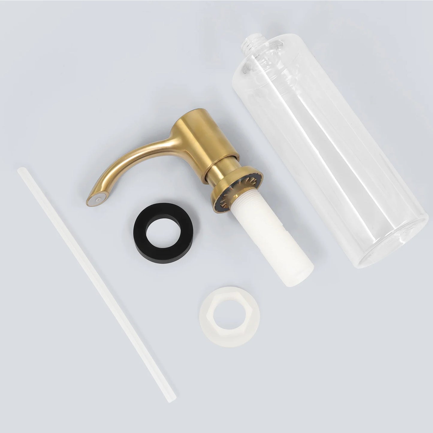 Samodra Nickel Soap dispenser Black Kitchen sink Counter Liquid Soap Dispenser Bottle kitchen accessories 360ml  Built in Pumps