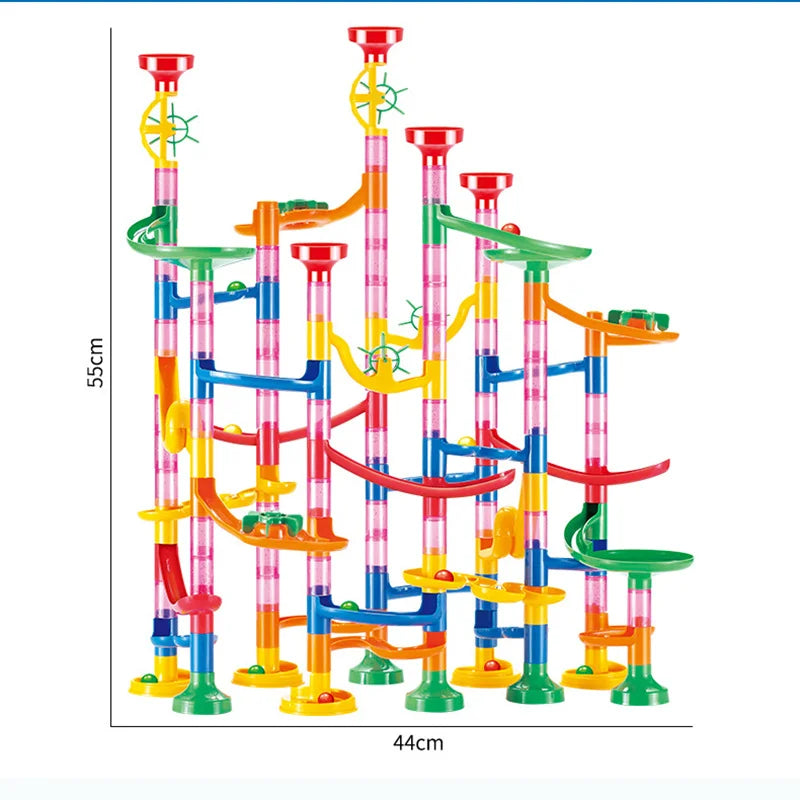 29-142PCS Marble Run Building Blocks Marbles Slide Toys For Children DIY Creativity Constructor Educational Toys Children Gift.