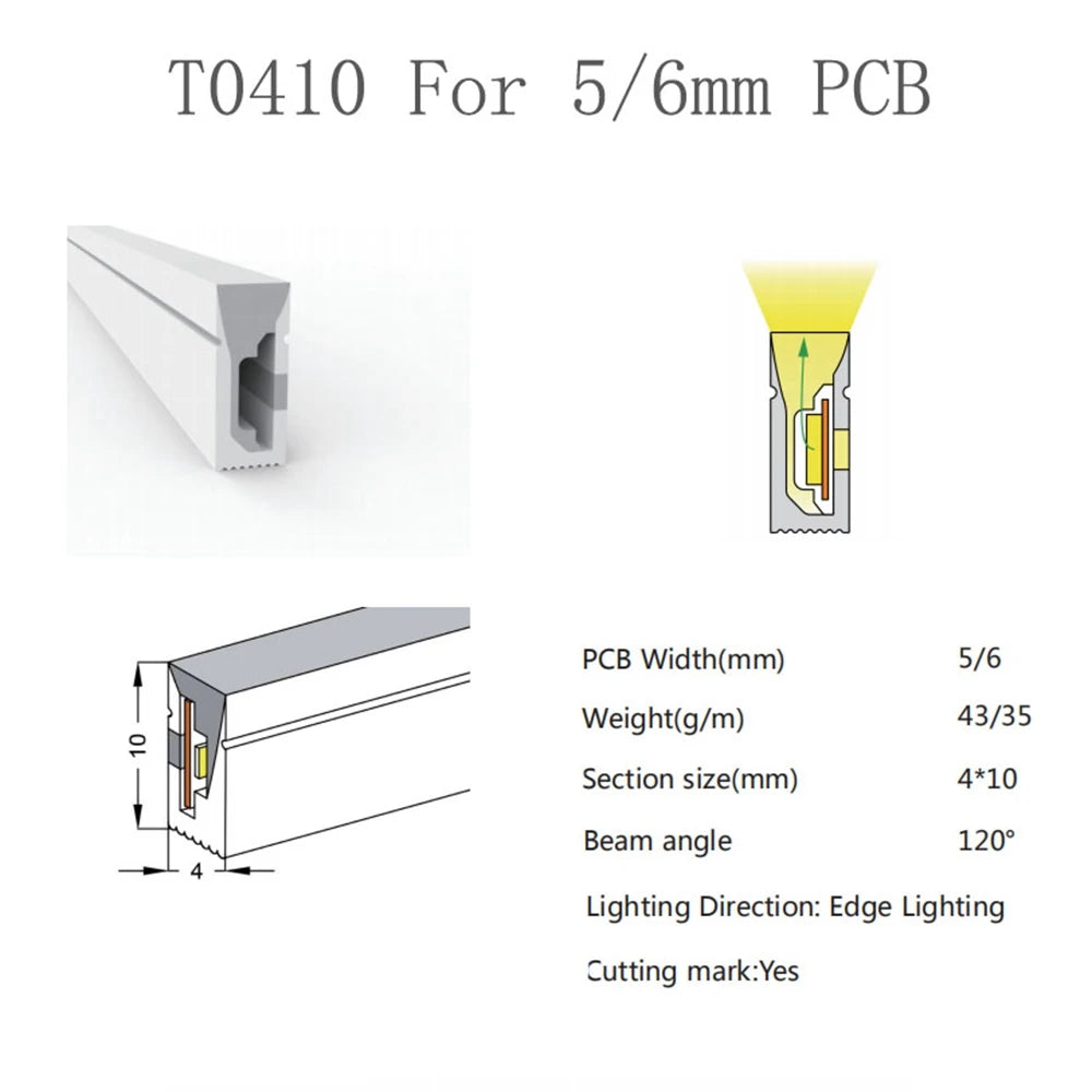 LED Silicone Tube Flexible Neon Soft Lights For SK6812 WS2812B WS2811 DIY Christmas Holiday Decoration Strip Light Tape Rope.