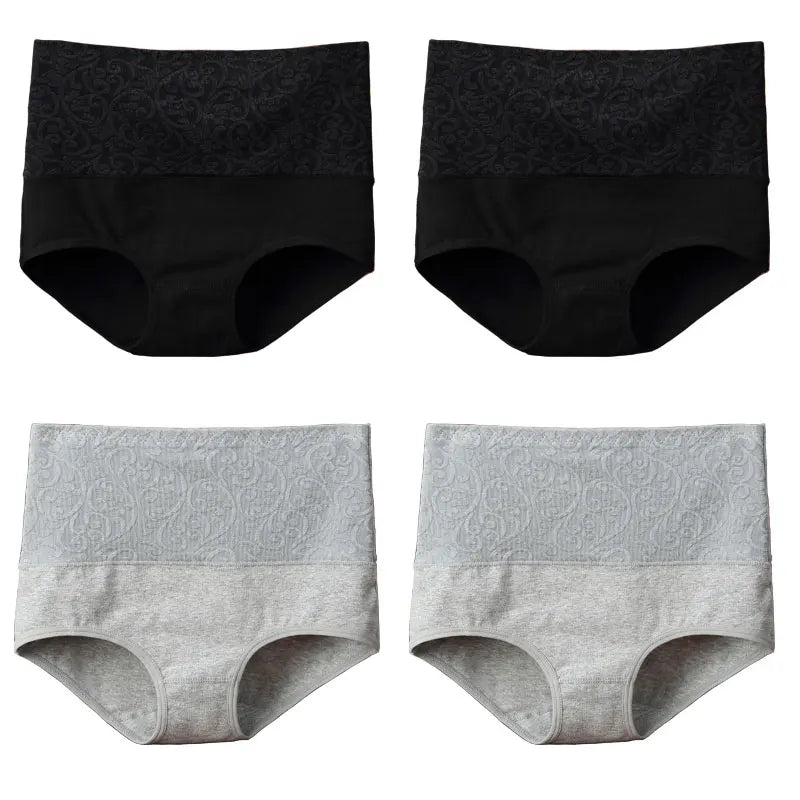 Underwear for Women Cotton High Waist Panties Tummy Control Briefs Ladies Panty Full Coverage Female Lingerie Stretch Underpants.