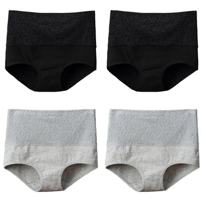 Underwear for Women Cotton High Waist Panties Tummy Control Briefs Ladies Panty Full Coverage Female Lingerie Stretch Underpants.